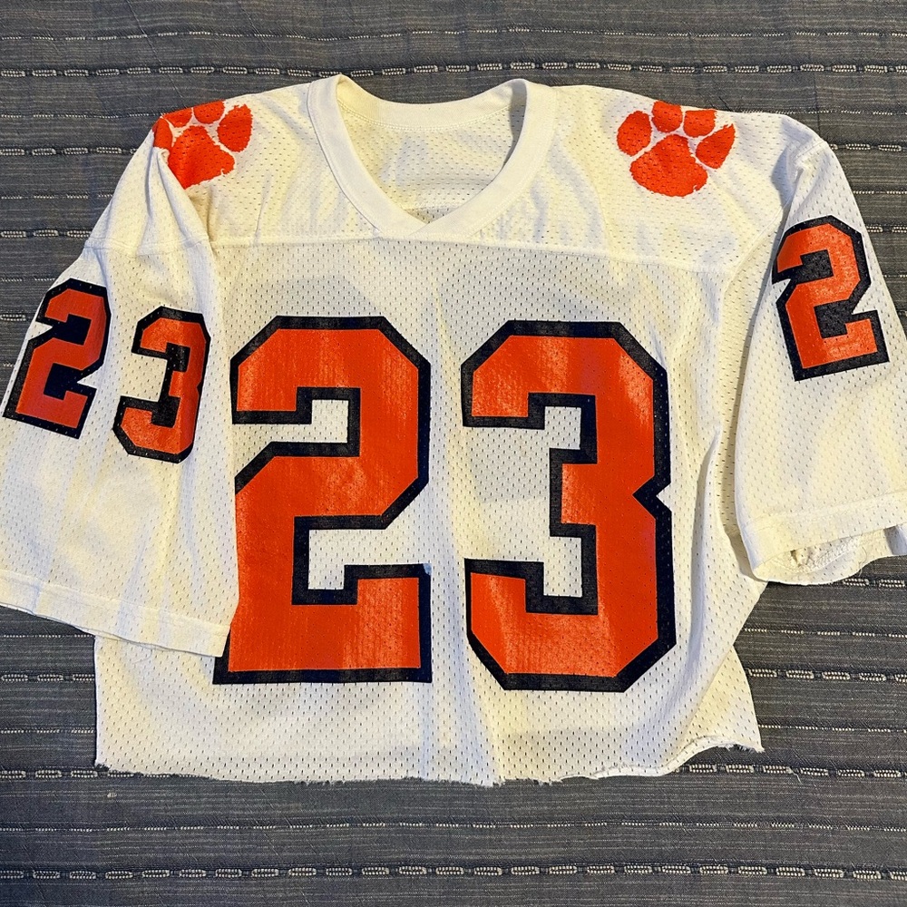 Vintage Clemson Tigers jersey (cropped)
